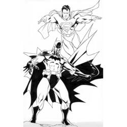 Dessin à colorier: Superman (Super-héros et Super-vilains) #83684 - Coloriages à Imprimer Gratuits