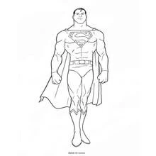 Dessin à colorier: Superman (Super-héros et Super-vilains) #83685 - Coloriages à Imprimer Gratuits
