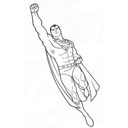 Dessin à colorier: Superman (Super-héros et Super-vilains) #83727 - Coloriages à Imprimer Gratuits