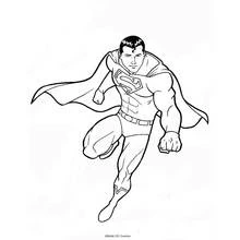 Dessin à colorier: Superman (Super-héros et Super-vilains) #83833 - Coloriages à Imprimer Gratuits