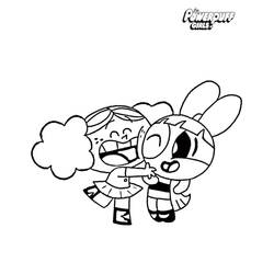 Dessin à colorier: Supers Nanas (Super-héros et Super-vilains) #203328 - Coloriages à Imprimer Gratuits