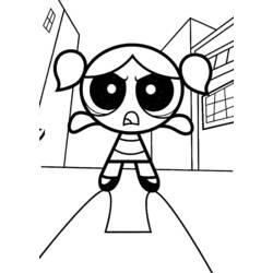 Dessin à colorier: Supers Nanas (Super-héros et Super-vilains) #39413 - Coloriages à Imprimer Gratuits