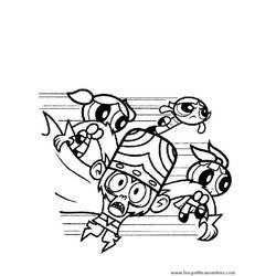 Dessin à colorier: Supers Nanas (Super-héros et Super-vilains) #39417 - Coloriages à Imprimer Gratuits