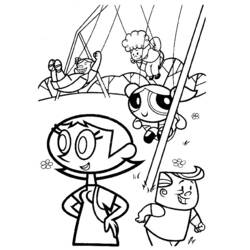 Dessin à colorier: Supers Nanas (Super-héros et Super-vilains) #39421 - Coloriages à Imprimer Gratuits