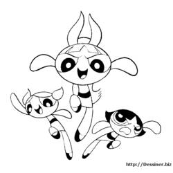 Dessin à colorier: Supers Nanas (Super-héros et Super-vilains) #39430 - Coloriages à Imprimer Gratuits