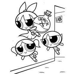 Dessin à colorier: Supers Nanas (Super-héros et Super-vilains) #39439 - Coloriages à Imprimer Gratuits