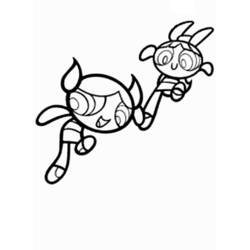 Dessin à colorier: Supers Nanas (Super-héros et Super-vilains) #39447 - Coloriages à Imprimer Gratuits