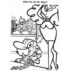 Dessin à colorier: Supers Nanas (Super-héros et Super-vilains) #39479 - Coloriages à Imprimer Gratuits