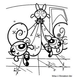Dessin à colorier: Supers Nanas (Super-héros et Super-vilains) #39499 - Coloriages à Imprimer Gratuits