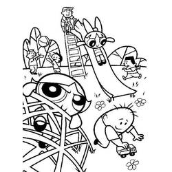 Dessin à colorier: Supers Nanas (Super-héros et Super-vilains) #39526 - Coloriages à Imprimer Gratuits