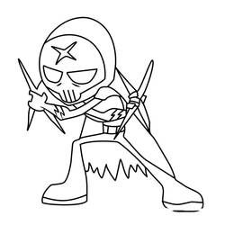 Dessin à colorier: Teen Titans Go (Super-héros et Super-vilains) #196390 - Coloriages à Imprimer Gratuits