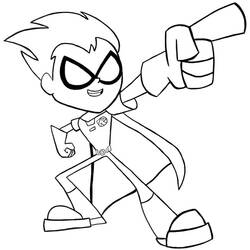 Dessin à colorier: Teen Titans Go (Super-héros et Super-vilains) #196406 - Coloriages à Imprimer Gratuits