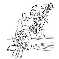 Dessin à colorier: Teen Titans Go (Super-héros et Super-vilains) #196410 - Coloriages à Imprimer Gratuits