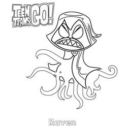 Dessin à colorier: Teen Titans Go (Super-héros et Super-vilains) #196417 - Coloriages à Imprimer Gratuits