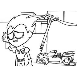 Dessin à colorier: Teen Titans Go (Super-héros et Super-vilains) #196428 - Coloriages à Imprimer Gratuits