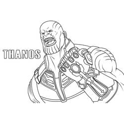 Dessin à colorier: Thanos (Super-héros et Super-vilains) #206558 - Coloriages à Imprimer Gratuits