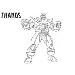 Dessin à colorier: Thanos (Super-héros et Super-vilains) #206559 - Coloriages à Imprimer Gratuits