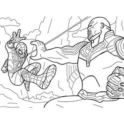 Dessin à colorier: Thanos (Super-héros et Super-vilains) #206569 - Coloriages à Imprimer Gratuits