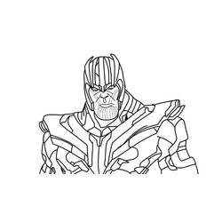 Dessin à colorier: Thanos (Super-héros et Super-vilains) #206570 - Coloriages à Imprimer Gratuits