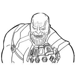 Dessin à colorier: Thanos (Super-héros et Super-vilains) #206573 - Coloriages à Imprimer Gratuits