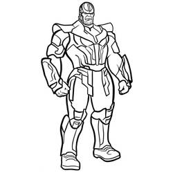 Dessin à colorier: Thanos (Super-héros et Super-vilains) #206579 - Coloriages à Imprimer Gratuits