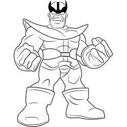 Dessin à colorier: Thanos (Super-héros et Super-vilains) #206580 - Coloriages à Imprimer Gratuits