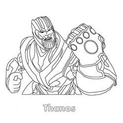 Dessin à colorier: Thanos (Super-héros et Super-vilains) #206587 - Coloriages à Imprimer Gratuits