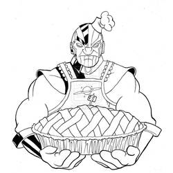 Dessin à colorier: Thanos (Super-héros et Super-vilains) #206589 - Coloriages à Imprimer Gratuits