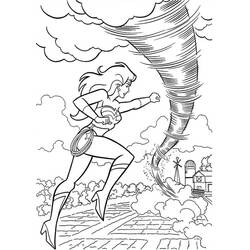 Dessin à colorier: Tornade (Super-héros et Super-vilains) #172953 - Coloriages à Imprimer Gratuits