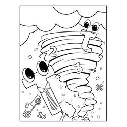 Dessin à colorier: Tornade (Super-héros et Super-vilains) #172967 - Coloriages à Imprimer Gratuits