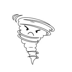 Dessin à colorier: Tornade (Super-héros et Super-vilains) #172970 - Coloriages à Imprimer Gratuits