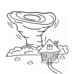 Dessin à colorier: Tornade (Super-héros et Super-vilains) #172973 - Coloriages à Imprimer Gratuits