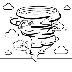 Dessin à colorier: Tornade (Super-héros et Super-vilains) #172986 - Coloriages à Imprimer Gratuits