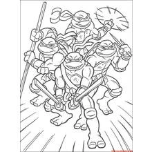 Dessin à colorier: Tortues Ninja (Super-héros et Super-vilains) #75354 - Coloriages à Imprimer Gratuits