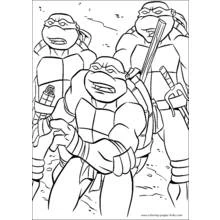 Coloriage Tortues Ninja (Super-héros et Super-vilains) #75360 à imprimer et colorier