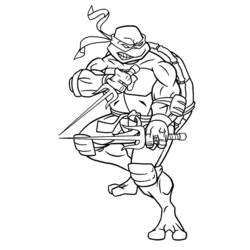 Dessin à colorier: Tortues Ninja (Super-héros et Super-vilains) #75363 - Coloriages à Imprimer Gratuits