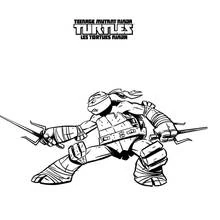 Dessin à colorier: Tortues Ninja (Super-héros et Super-vilains) #75367 - Coloriages à Imprimer Gratuits