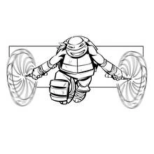Dessin à colorier: Tortues Ninja (Super-héros et Super-vilains) #75368 - Coloriages à Imprimer Gratuits
