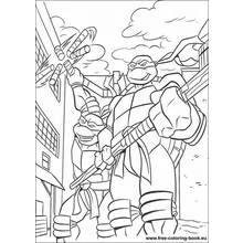 Coloriage Tortues Ninja (Super-héros et Super-vilains) #75376 à imprimer et colorier