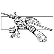Dessin à colorier: Tortues Ninja (Super-héros et Super-vilains) #75393 - Coloriages à Imprimer Gratuits