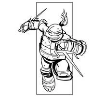 Dessin à colorier: Tortues Ninja (Super-héros et Super-vilains) #75411 - Coloriages à Imprimer Gratuits