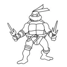Dessin à colorier: Tortues Ninja (Super-héros et Super-vilains) #75417 - Coloriages à Imprimer Gratuits