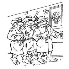 Coloriage Tortues Ninja (Super-héros et Super-vilains) #75424 à imprimer et colorier