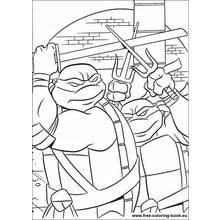 Coloriage Tortues Ninja (Super-héros et Super-vilains) #75472 à imprimer et colorier