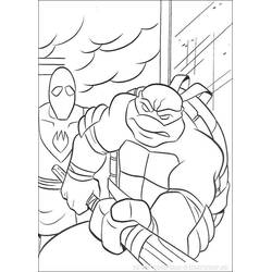 Coloriage Tortues Ninja (Super-héros et Super-vilains) #75523 à imprimer et colorier