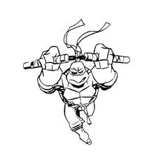 Dessin à colorier: Tortues Ninja (Super-héros et Super-vilains) #75525 - Coloriages à Imprimer Gratuits