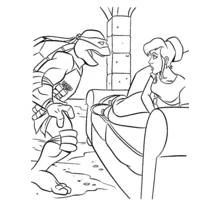 Coloriage Tortues Ninja (Super-héros et Super-vilains) #75540 à imprimer et colorier