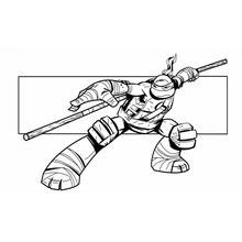Dessin à colorier: Tortues Ninja (Super-héros et Super-vilains) #75547 - Coloriages à Imprimer Gratuits