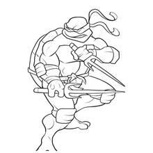 Dessin à colorier: Tortues Ninja (Super-héros et Super-vilains) #75603 - Coloriages à Imprimer Gratuits