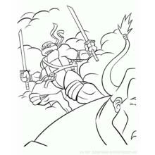 Coloriage Tortues Ninja (Super-héros et Super-vilains) #75625 à imprimer et colorier